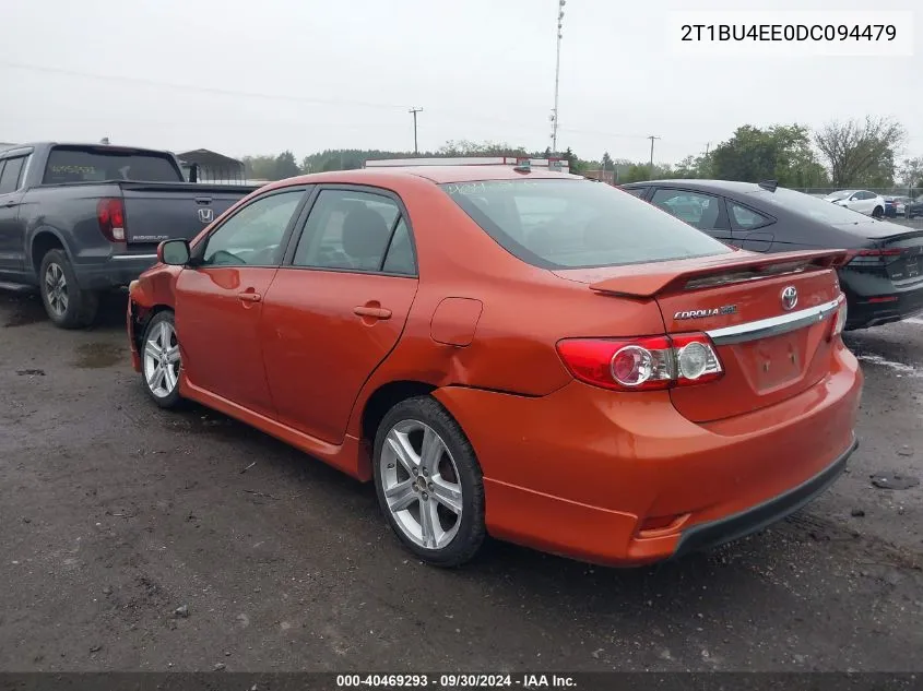 2013 Toyota Corolla S Special Edition VIN: 2T1BU4EE0DC094479 Lot: 40469293