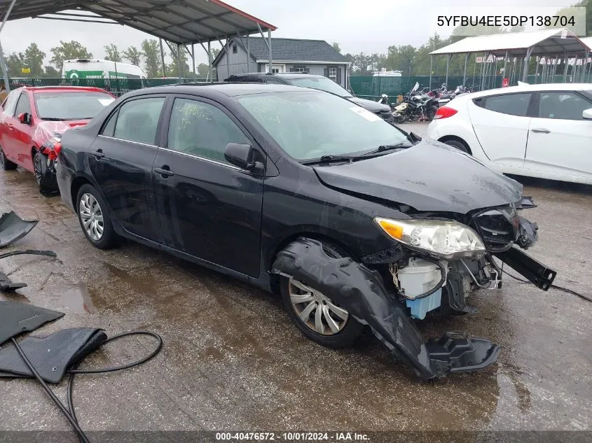 5YFBU4EE5DP138704 2013 Toyota Corolla Le