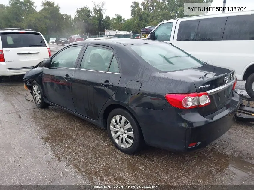 5YFBU4EE5DP138704 2013 Toyota Corolla Le