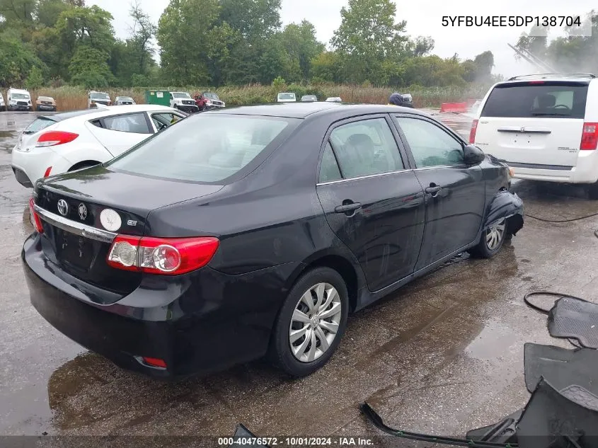 5YFBU4EE5DP138704 2013 Toyota Corolla Le