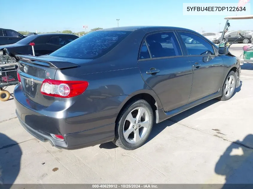 2013 Toyota Corolla S VIN: 5YFBU4EE7DP122634 Lot: 40629912