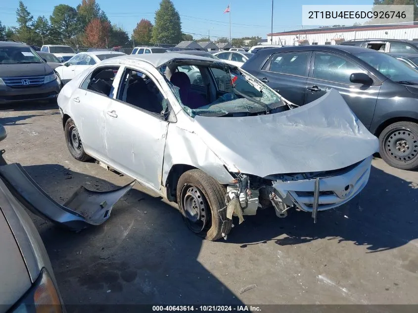 2013 Toyota Corolla S/Le VIN: 2T1BU4EE6DC926746 Lot: 40643614