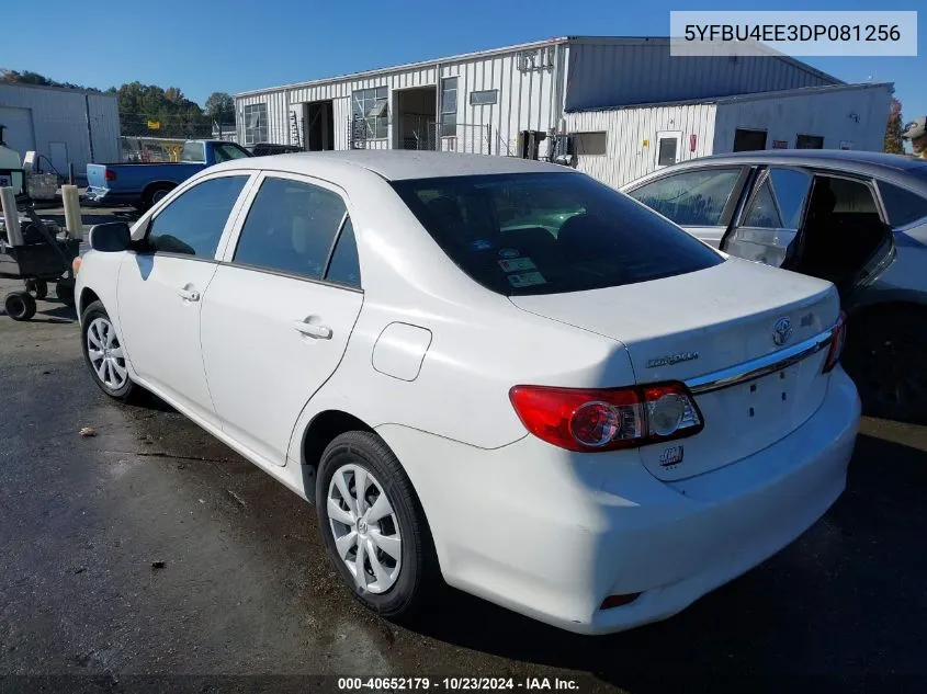 5YFBU4EE3DP081256 2013 Toyota Corolla L