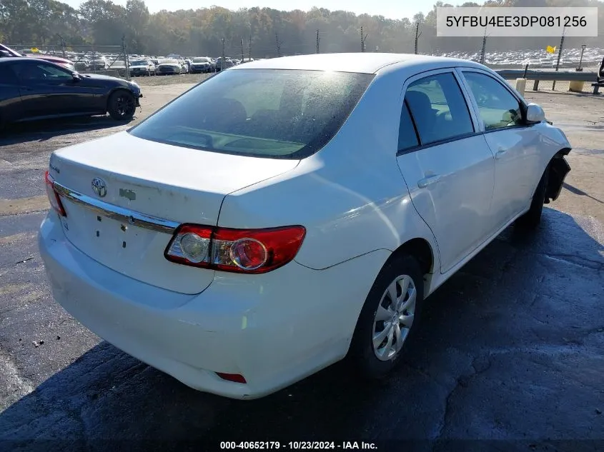 2013 Toyota Corolla L VIN: 5YFBU4EE3DP081256 Lot: 40652179