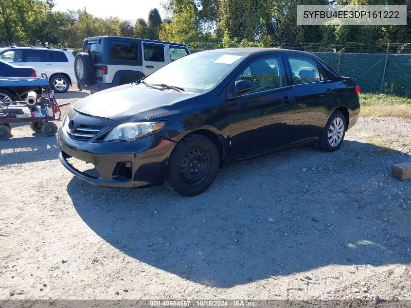 2013 Toyota Corolla Le VIN: 5YFBU4EE3DP161222 Lot: 40654587