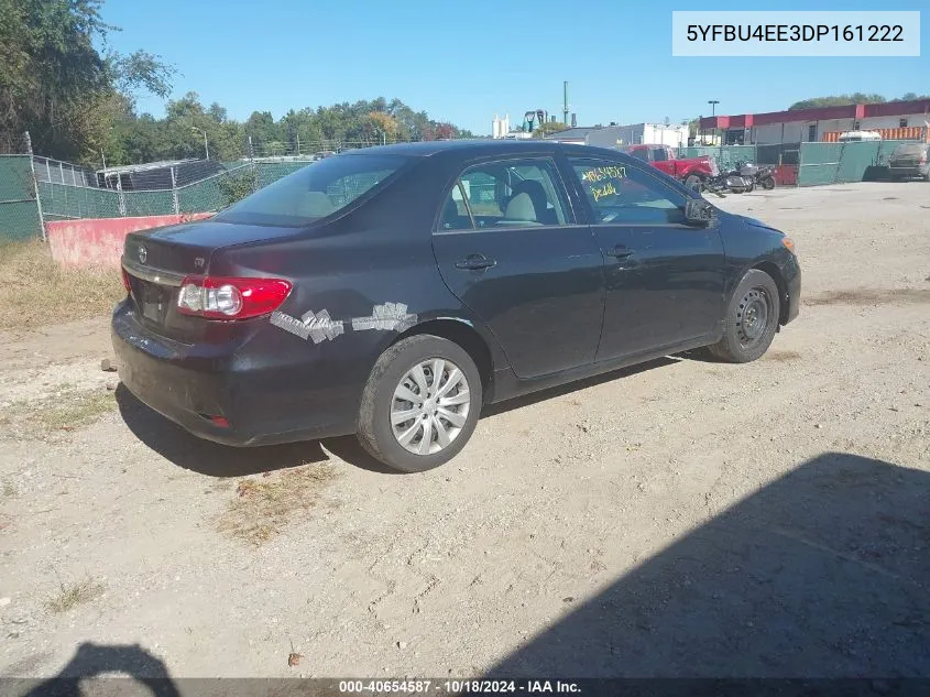 2013 Toyota Corolla Le VIN: 5YFBU4EE3DP161222 Lot: 40654587