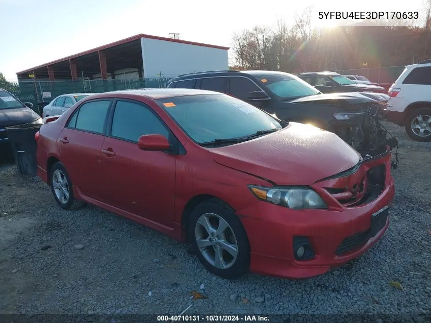 2013 Toyota Corolla S VIN: 5YFBU4EE3DP170633 Lot: 40710131