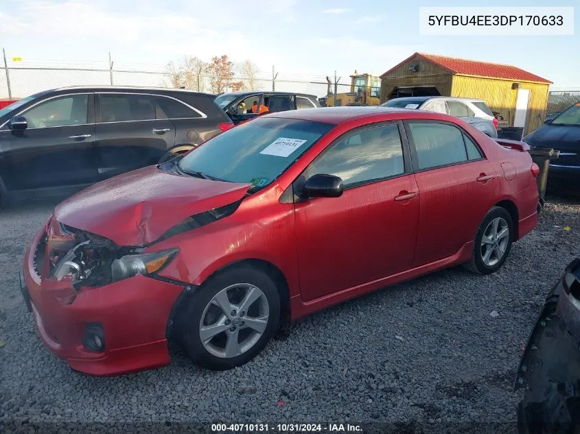 2013 Toyota Corolla S VIN: 5YFBU4EE3DP170633 Lot: 40710131