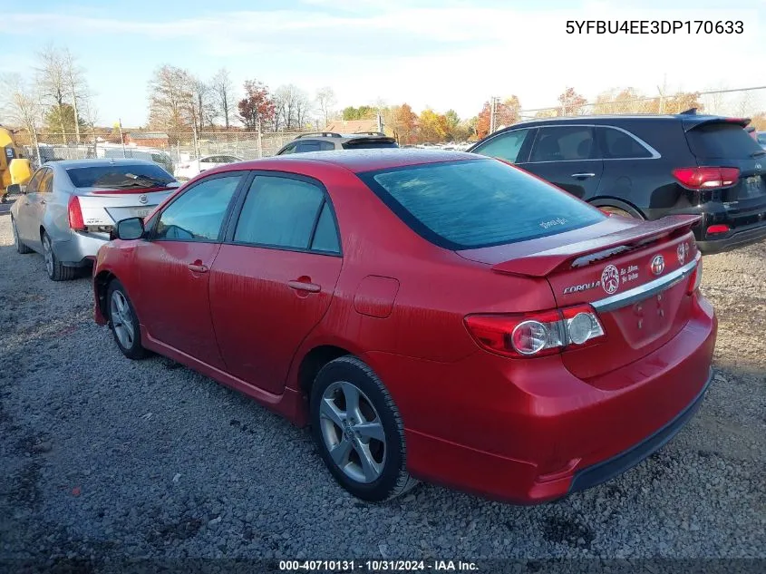 2013 Toyota Corolla S VIN: 5YFBU4EE3DP170633 Lot: 40710131