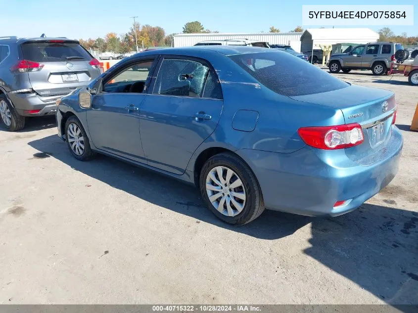 2013 Toyota Corolla Le VIN: 5YFBU4EE4DP075854 Lot: 40715322