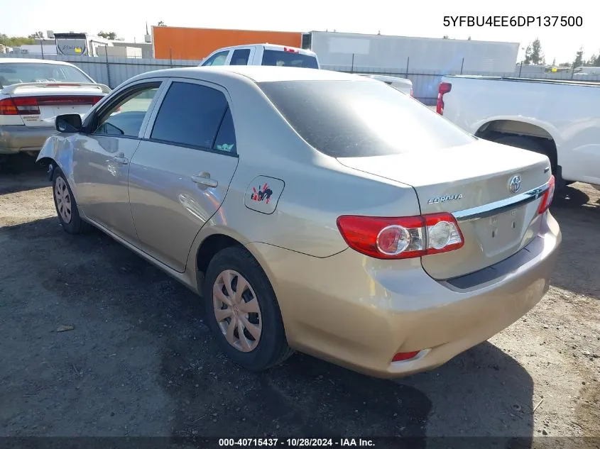 5YFBU4EE6DP137500 2013 Toyota Corolla L