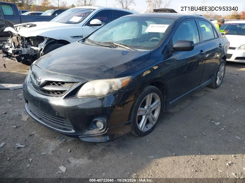 2013 Toyota Corolla S VIN: 2T1BU4EE3DC953340 Lot: 40722040