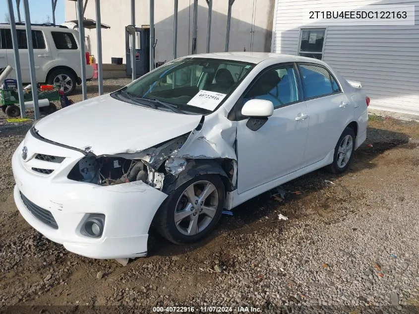 2013 Toyota Corolla S VIN: 2T1BU4EE5DC122163 Lot: 40722916