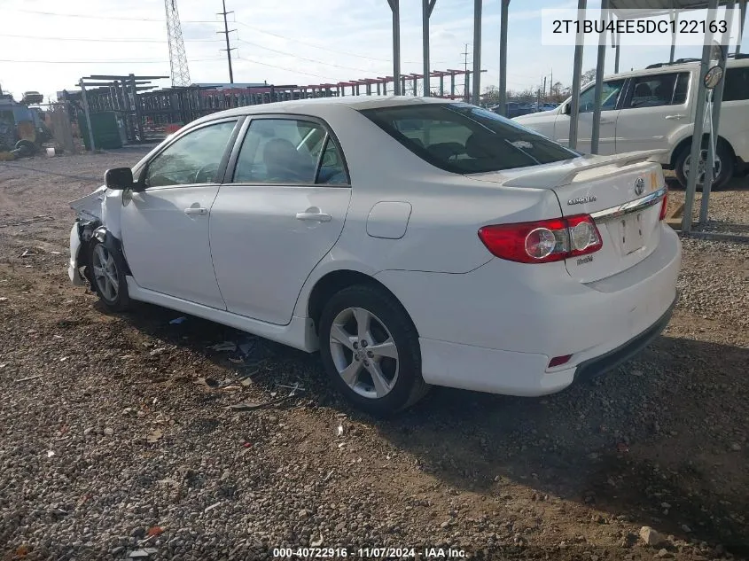 2013 Toyota Corolla S VIN: 2T1BU4EE5DC122163 Lot: 40722916