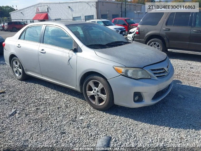 2013 Toyota Corolla Le VIN: 2T1BU4EE3DC116863 Lot: 40730606