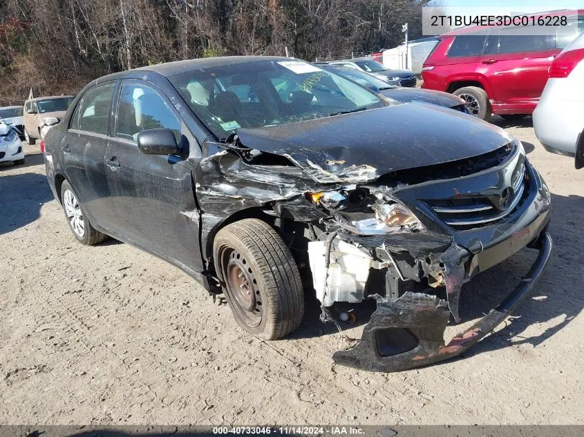 2013 Toyota Corolla Le VIN: 2T1BU4EE3DC016228 Lot: 40733046