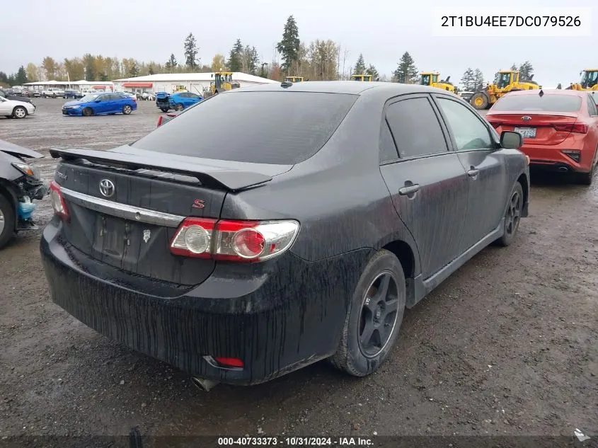 2013 Toyota Corolla S VIN: 2T1BU4EE7DC079526 Lot: 40733373