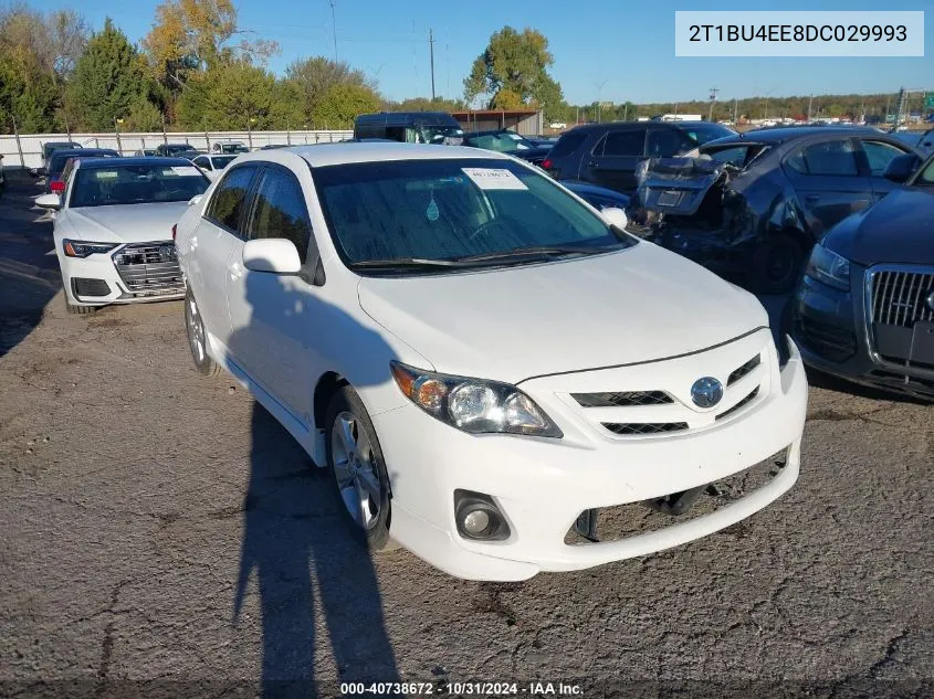 2013 Toyota Corolla S VIN: 2T1BU4EE8DC029993 Lot: 40738672