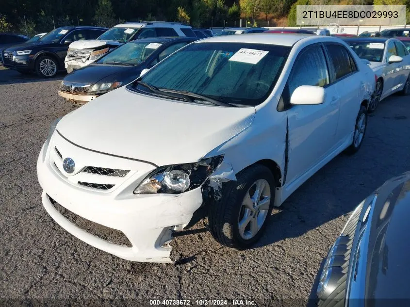 2013 Toyota Corolla S VIN: 2T1BU4EE8DC029993 Lot: 40738672