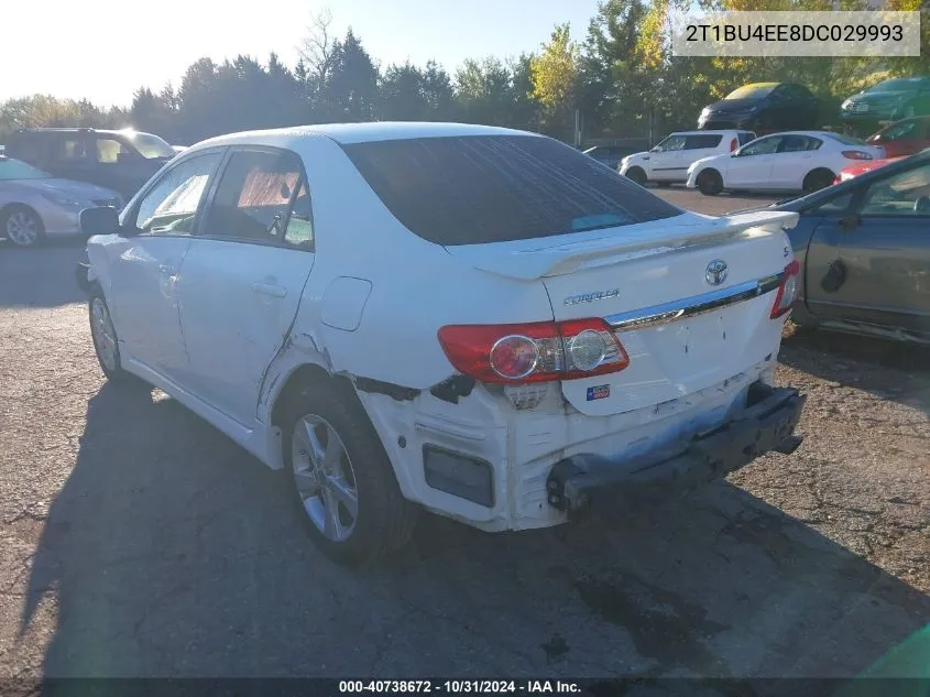 2013 Toyota Corolla S VIN: 2T1BU4EE8DC029993 Lot: 40738672