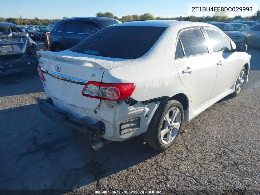 2013 Toyota Corolla S VIN: 2T1BU4EE8DC029993 Lot: 40738672