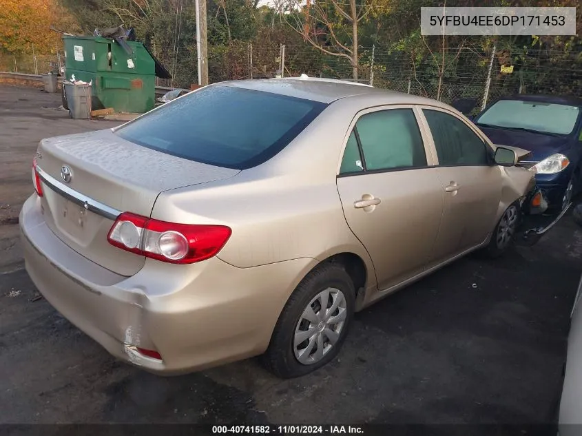 2013 Toyota Corolla L VIN: 5YFBU4EE6DP171453 Lot: 40741582