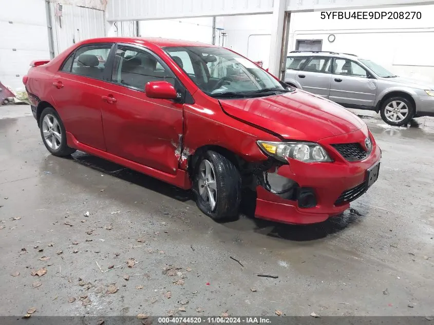 2013 Toyota Corolla S VIN: 5YFBU4EE9DP208270 Lot: 40744520