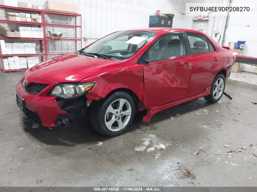 2013 Toyota Corolla S VIN: 5YFBU4EE9DP208270 Lot: 40744520