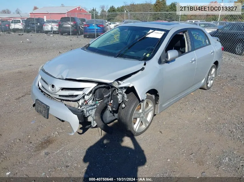 2013 Toyota Corolla S/Le VIN: 2T1BU4EE1DC013327 Lot: 40750648