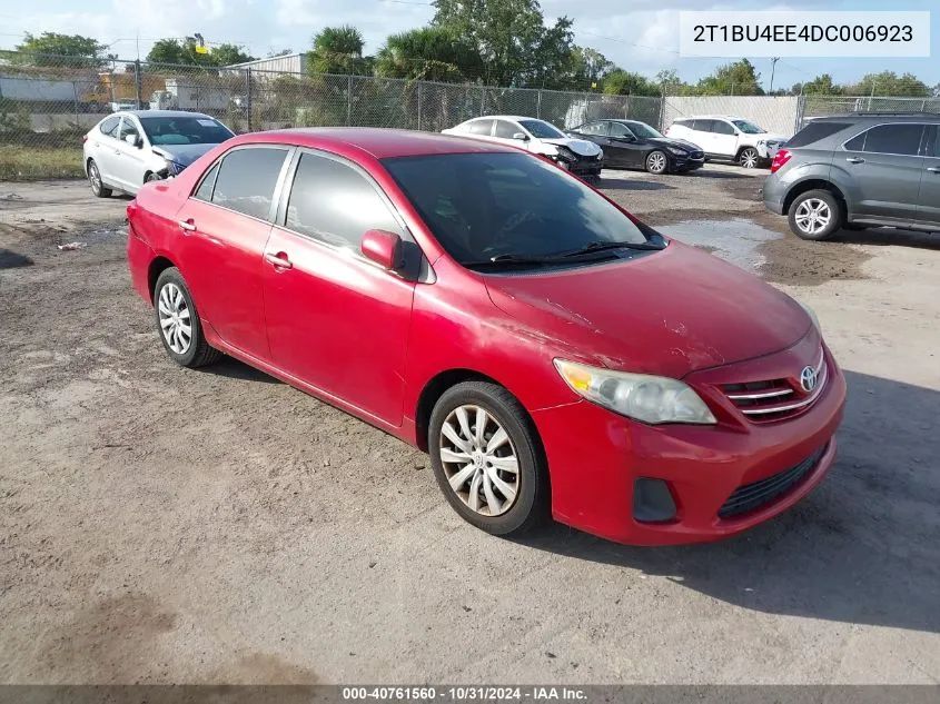 2013 Toyota Corolla Le VIN: 2T1BU4EE4DC006923 Lot: 40761560