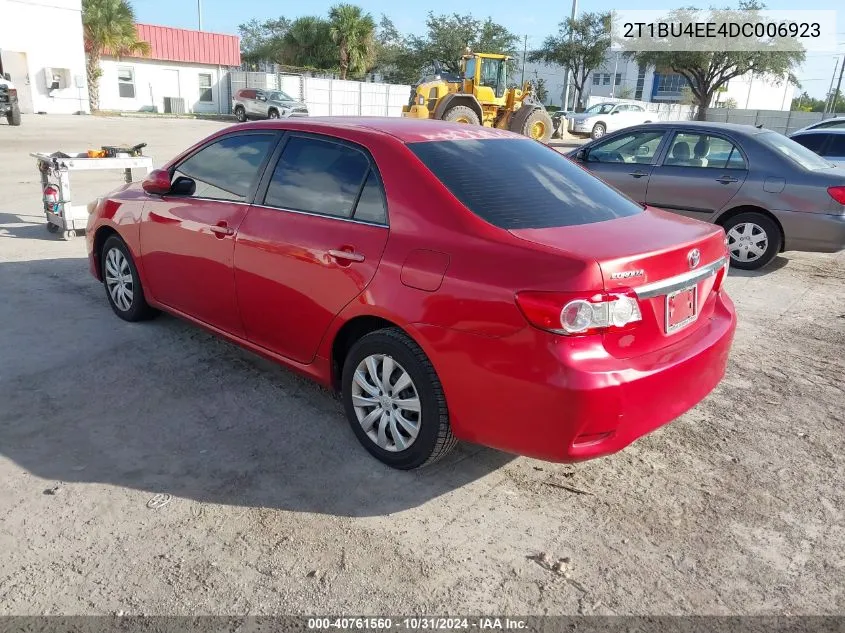 2013 Toyota Corolla Le VIN: 2T1BU4EE4DC006923 Lot: 40761560