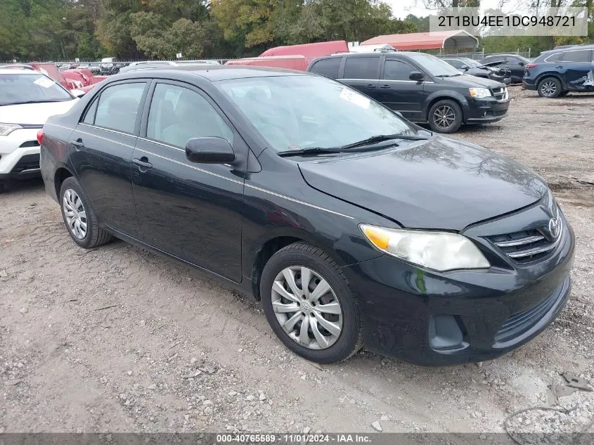 2013 Toyota Corolla Le VIN: 2T1BU4EE1DC948721 Lot: 40765589