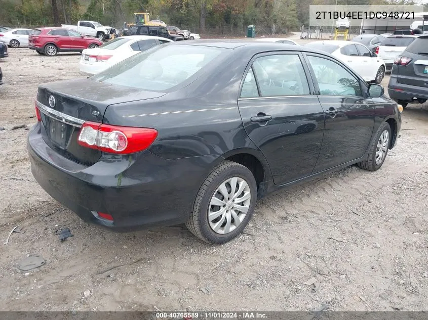 2013 Toyota Corolla Le VIN: 2T1BU4EE1DC948721 Lot: 40765589