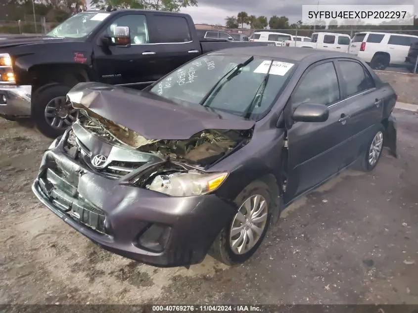 2013 Toyota Corolla Le VIN: 5YFBU4EEXDP202297 Lot: 40769276