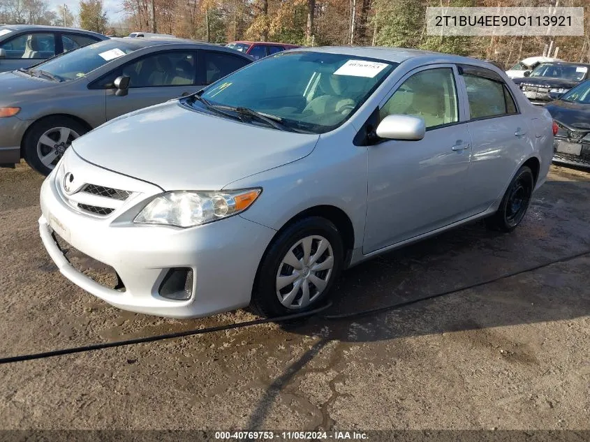 2013 Toyota Corolla L VIN: 2T1BU4EE9DC113921 Lot: 40769753