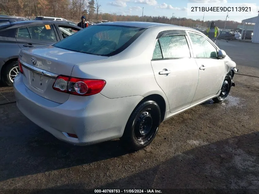 2013 Toyota Corolla L VIN: 2T1BU4EE9DC113921 Lot: 40769753