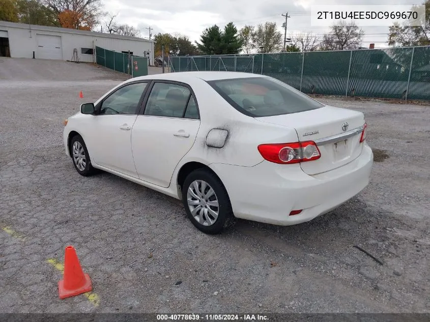 2013 Toyota Corolla Le VIN: 2T1BU4EE5DC969670 Lot: 40778639