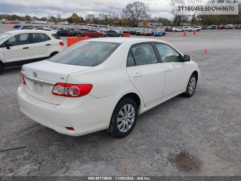 2013 Toyota Corolla Le VIN: 2T1BU4EE5DC969670 Lot: 40778639