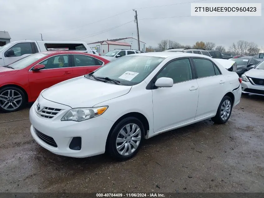 2013 Toyota Corolla Le VIN: 2T1BU4EE9DC960423 Lot: 40784409