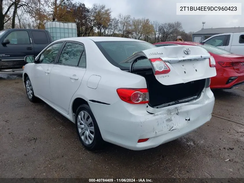 2013 Toyota Corolla Le VIN: 2T1BU4EE9DC960423 Lot: 40784409