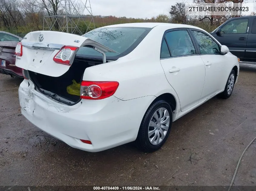 2013 Toyota Corolla Le VIN: 2T1BU4EE9DC960423 Lot: 40784409