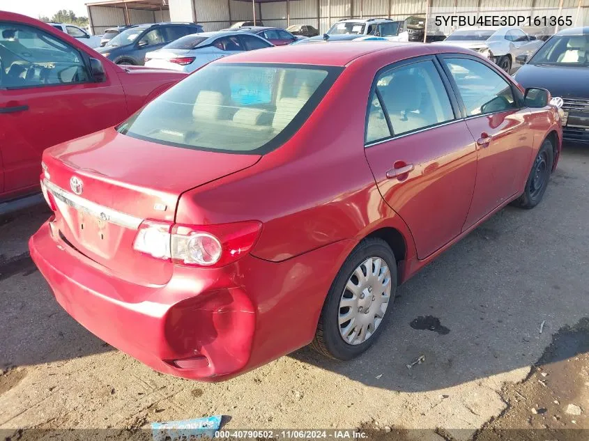 2013 Toyota Corolla Le VIN: 5YFBU4EE3DP161365 Lot: 40790502