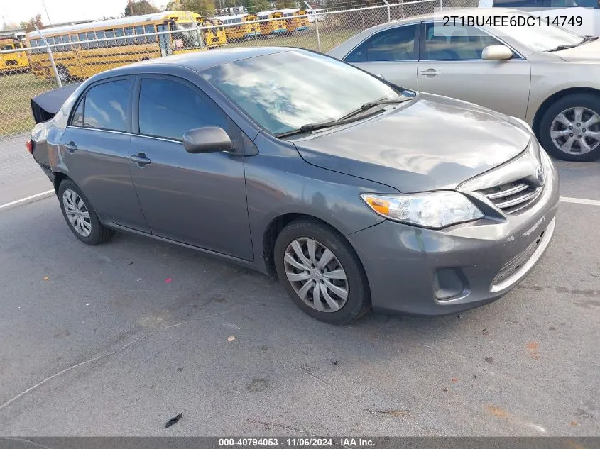 2013 Toyota Corolla Le VIN: 2T1BU4EE6DC114749 Lot: 40794053