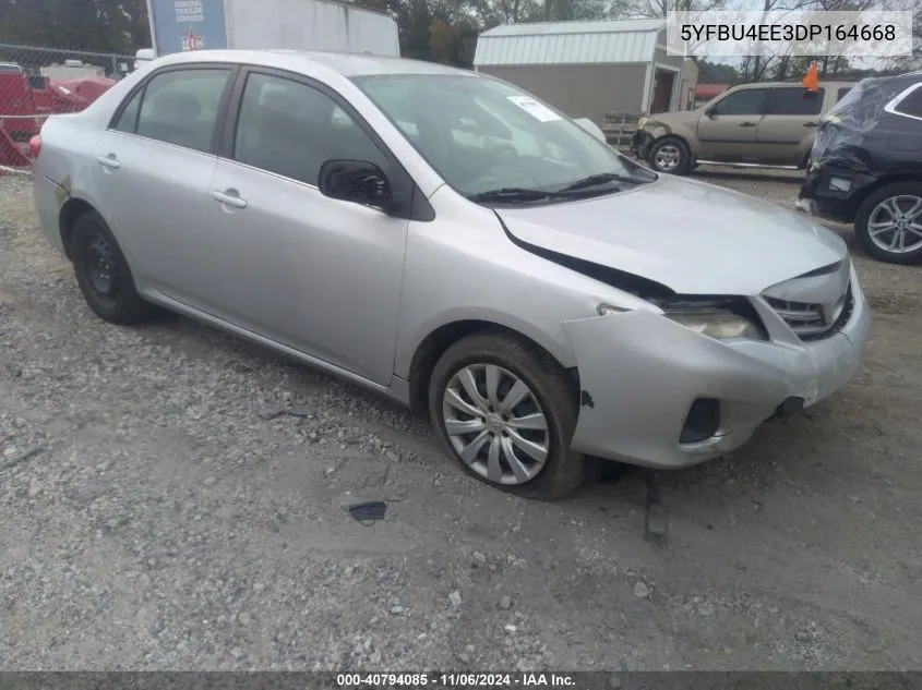 2013 Toyota Corolla Le VIN: 5YFBU4EE3DP164668 Lot: 40794085