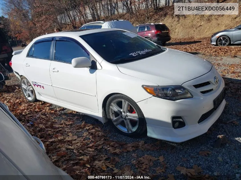 2013 Toyota Corolla S/Le VIN: 2T1BU4EEXDC056449 Lot: 40798173