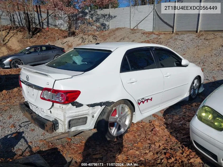 2013 Toyota Corolla S/Le VIN: 2T1BU4EEXDC056449 Lot: 40798173