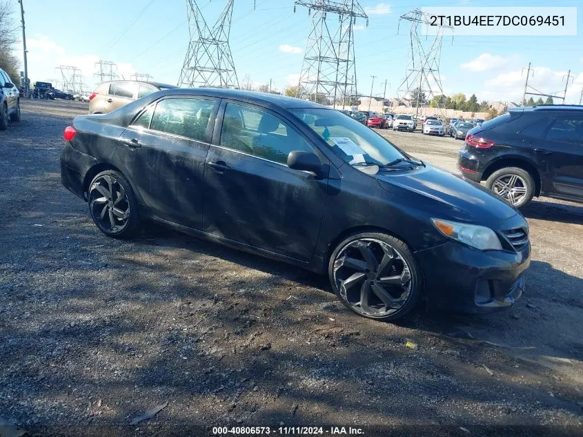 2013 Toyota Corolla Le VIN: 2T1BU4EE7DC069451 Lot: 40806573