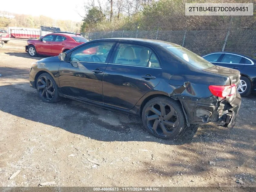 2013 Toyota Corolla Le VIN: 2T1BU4EE7DC069451 Lot: 40806573