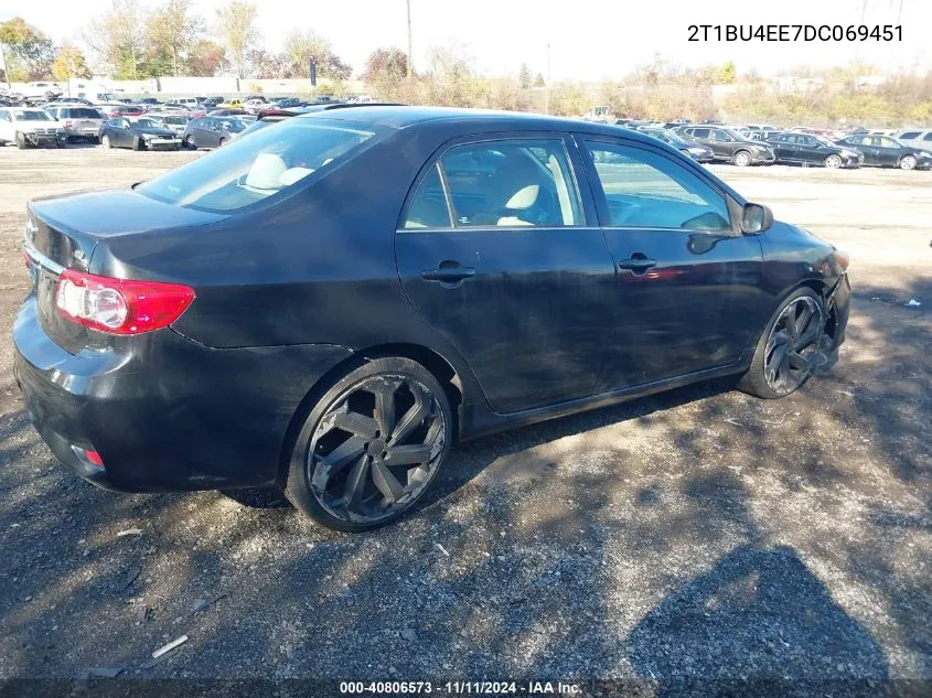 2013 Toyota Corolla Le VIN: 2T1BU4EE7DC069451 Lot: 40806573