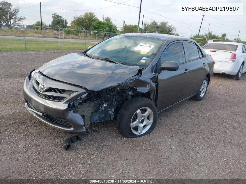 2013 Toyota Corolla L VIN: 5YFBU4EE4DP219807 Lot: 40813238